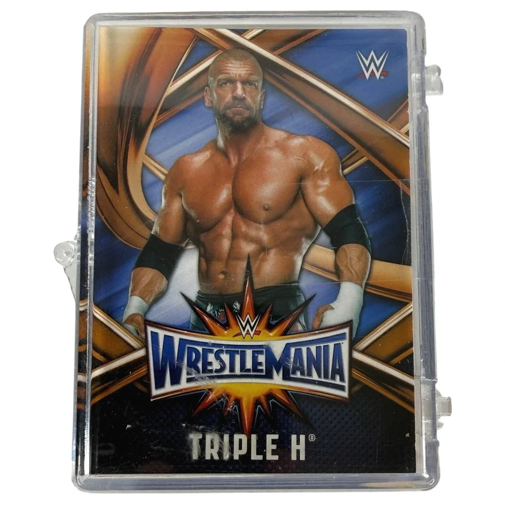 50 Topps WWE WrestleMania Cards Cardstock 2017 Trading Card Lot Plastic Case